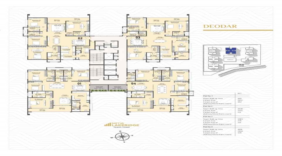 County Sector 1, Noida Extension floor plan1